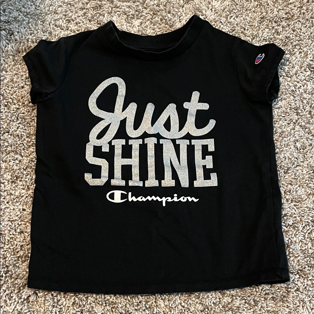 Champion glitter Kids size 4 T-shirt